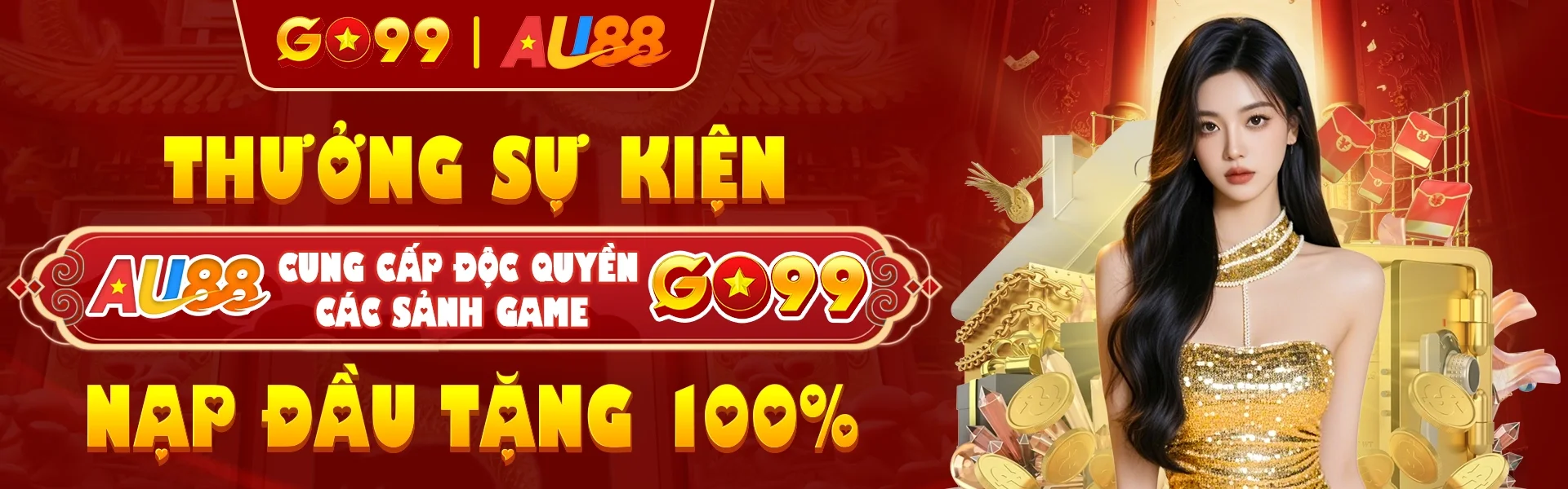 Banner giới thiệu nội dung giải trí và thông tin chính thức của Go99